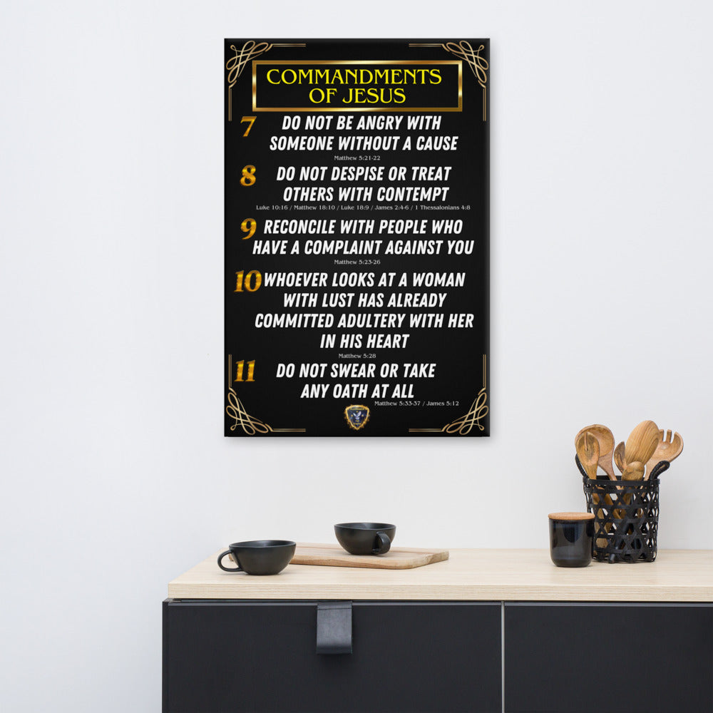 Commandments of Jesus Part 2 Canvas