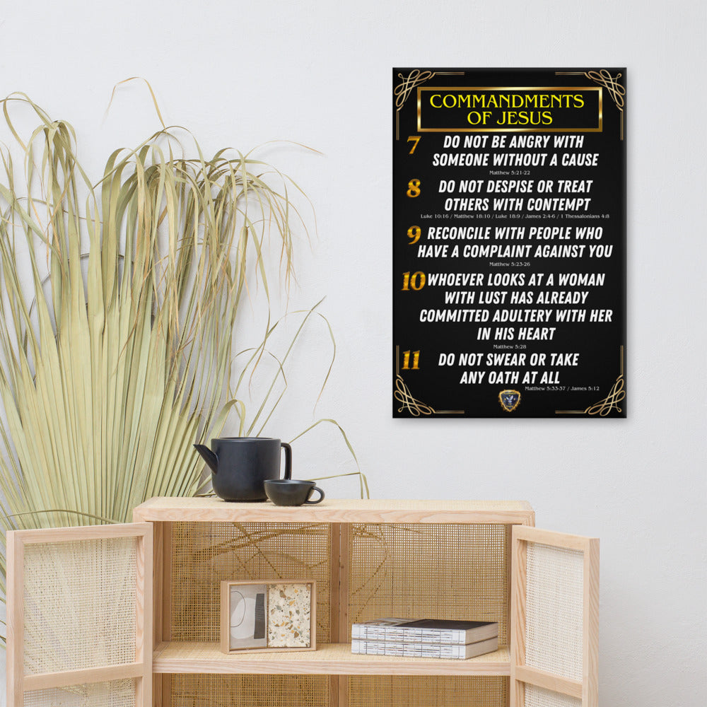 Commandments of Jesus Part 2 Canvas