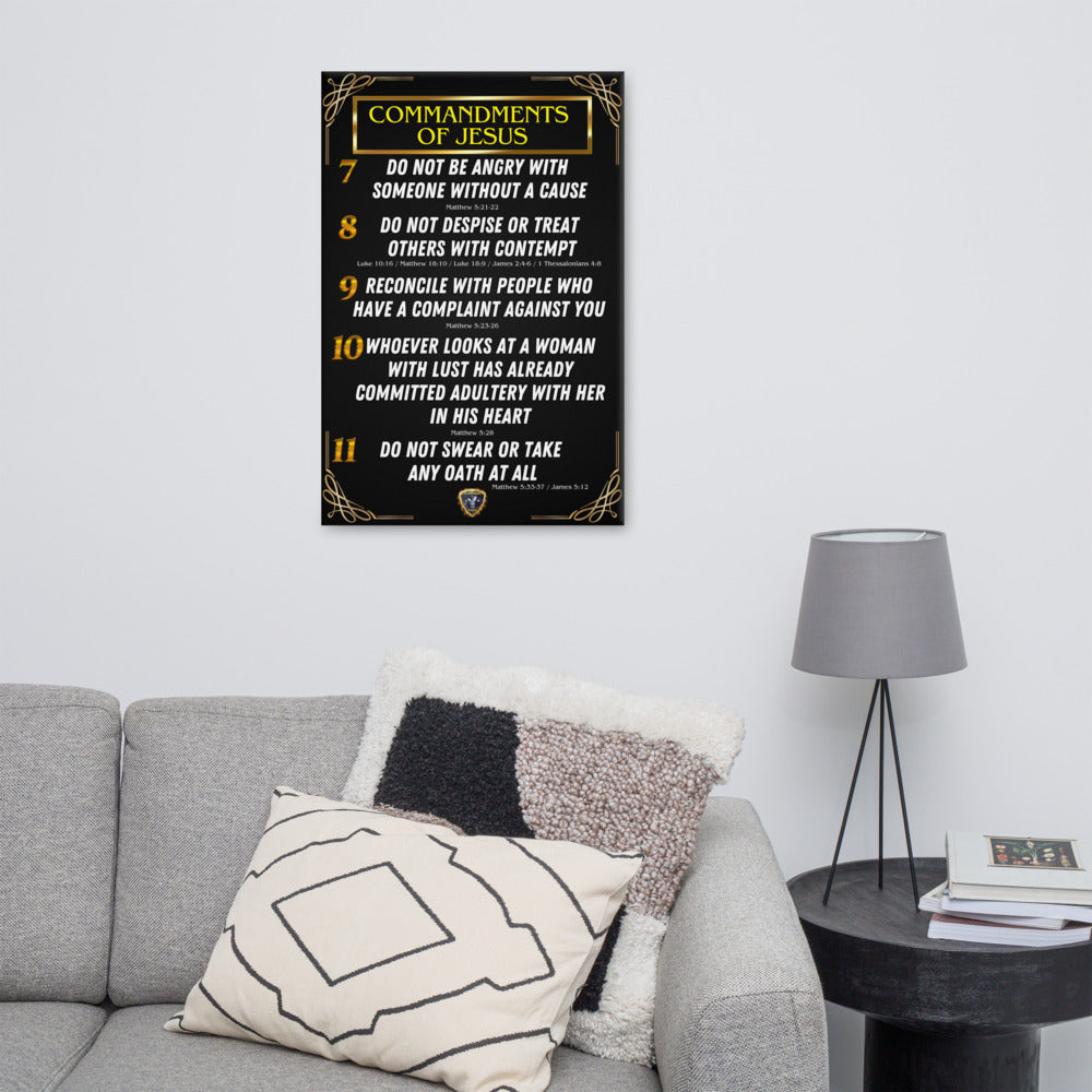 Commandments of Jesus Part 2 Canvas