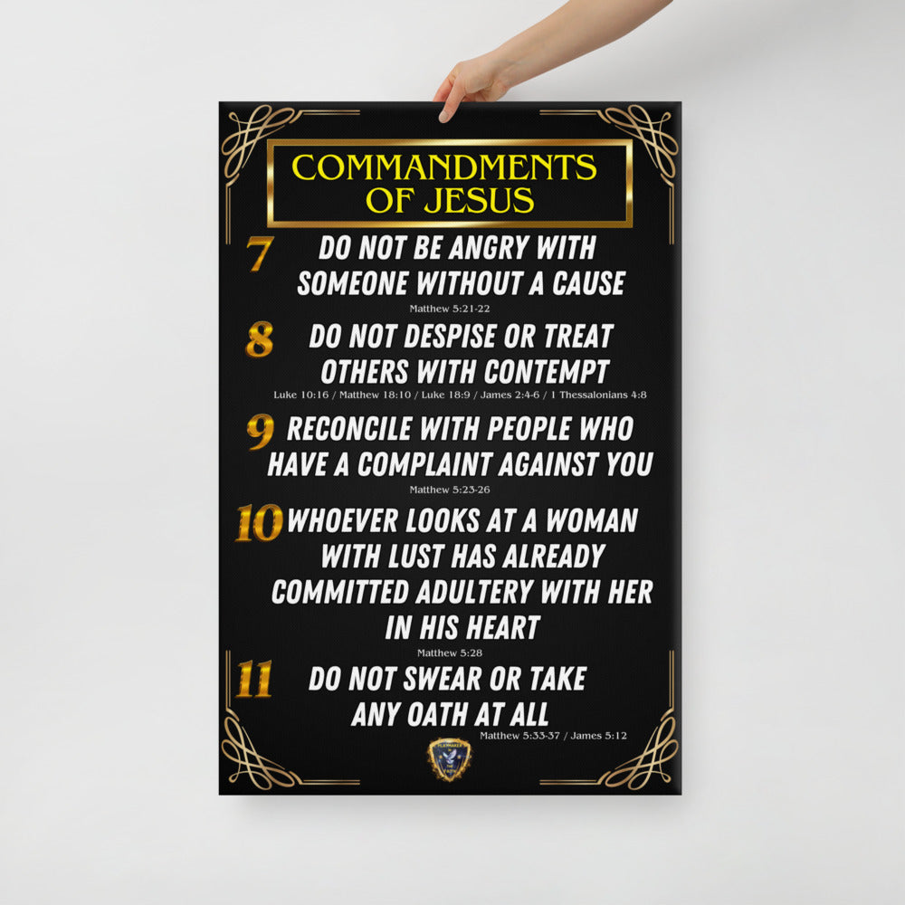 Commandments of Jesus Part 2 Canvas