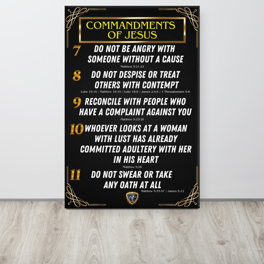 Commandments of Jesus Part 2 Canvas