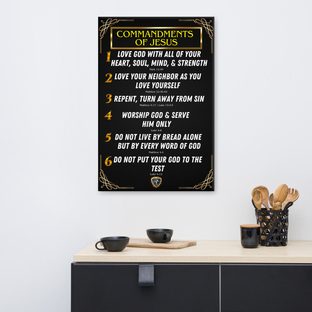 Commandments of Jesus Part 1 Canvas