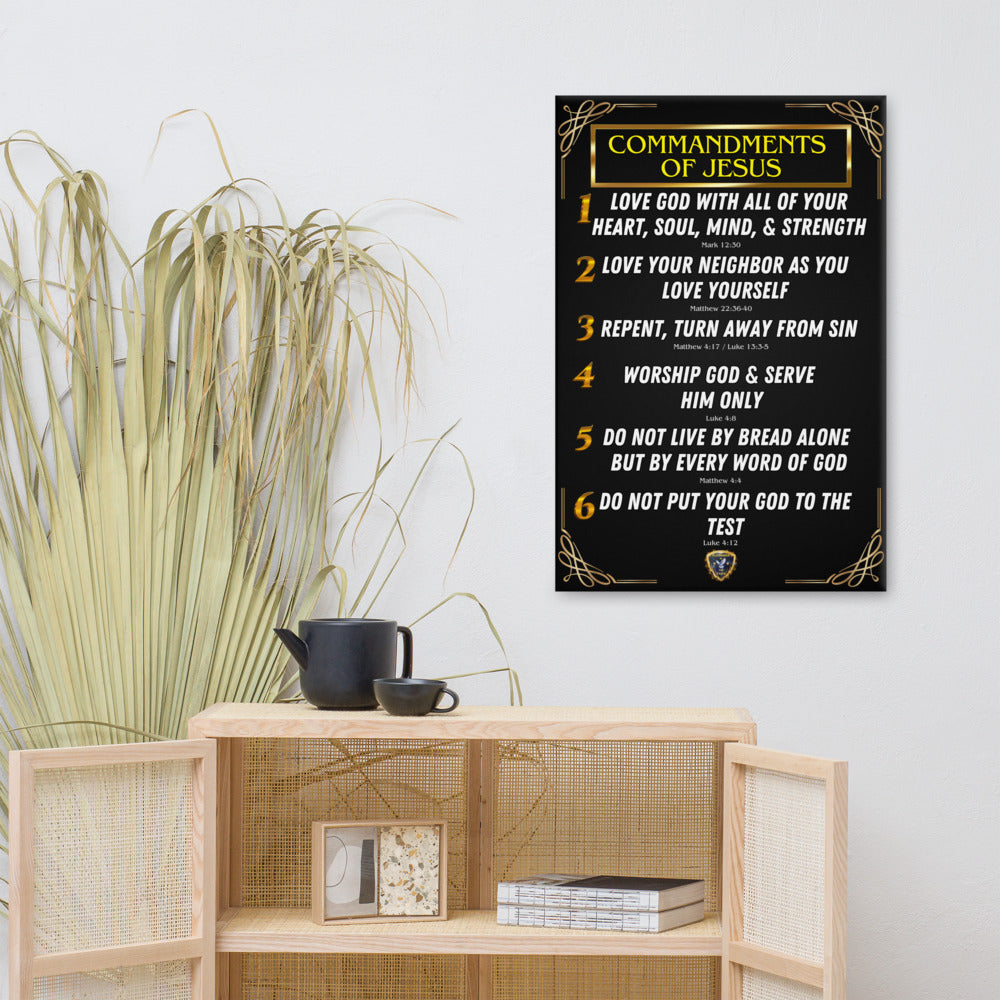 Commandments of Jesus Part 1 Canvas