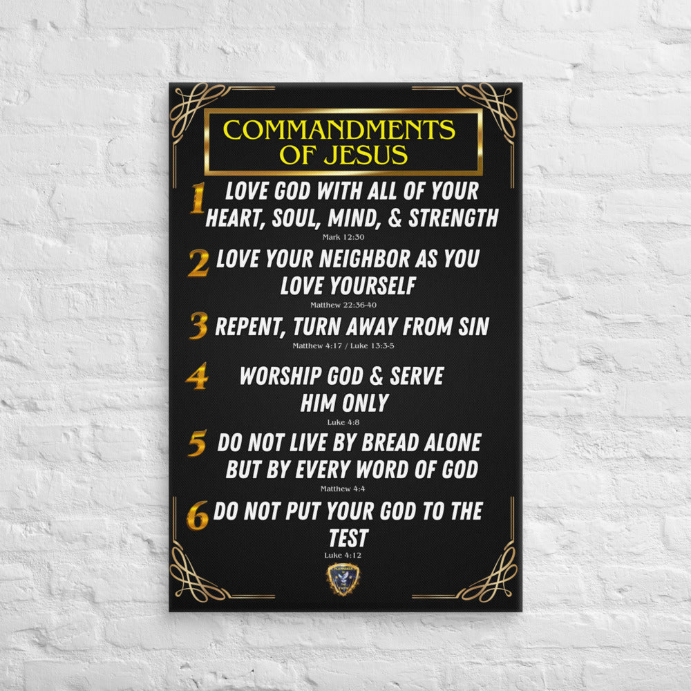 Commandments of Jesus Part 1 Canvas