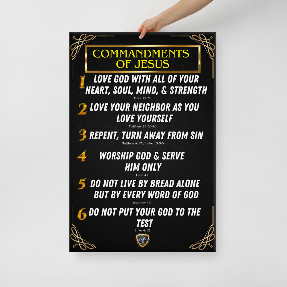 Commandments of Jesus Part 1 Canvas