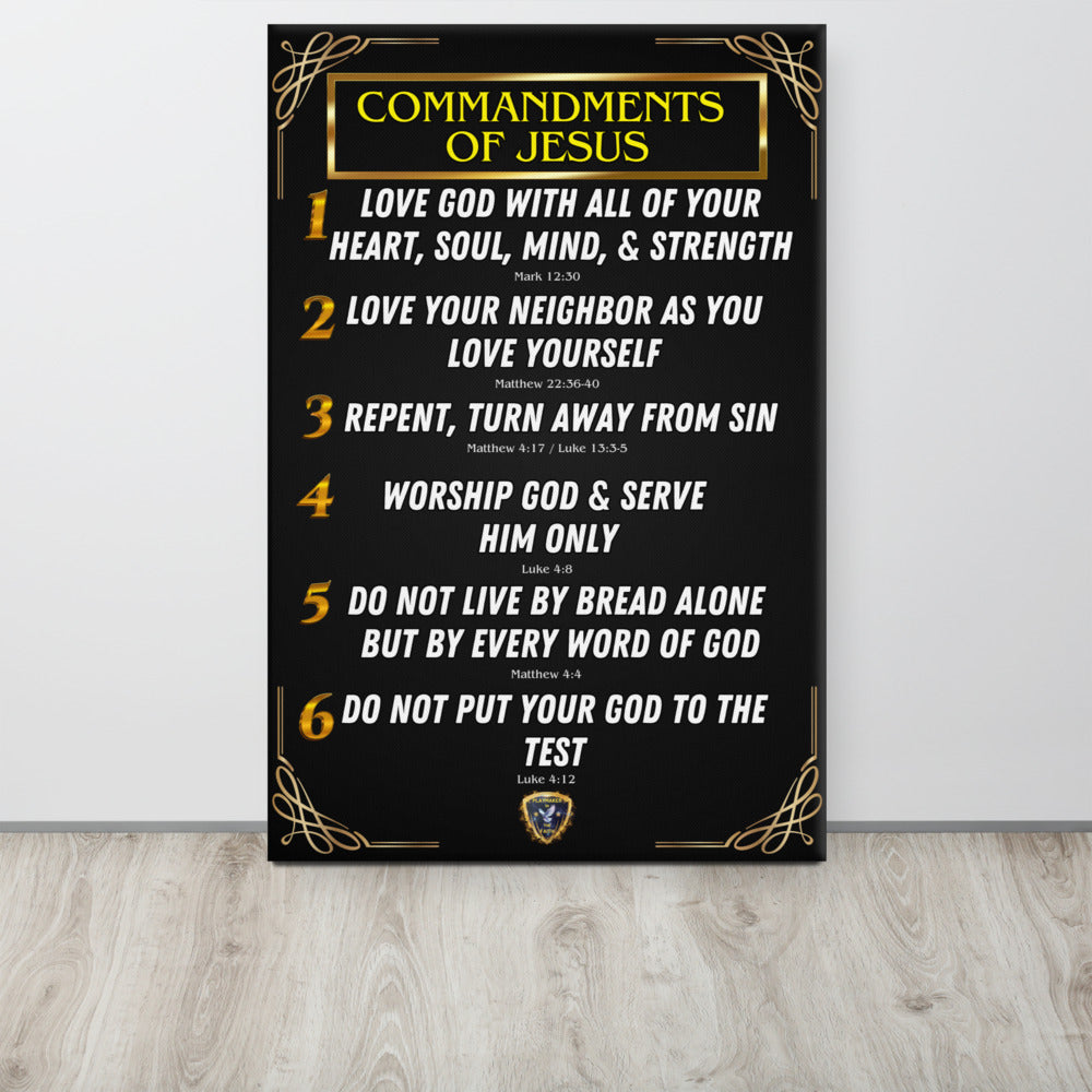 Commandments of Jesus Part 1 Canvas