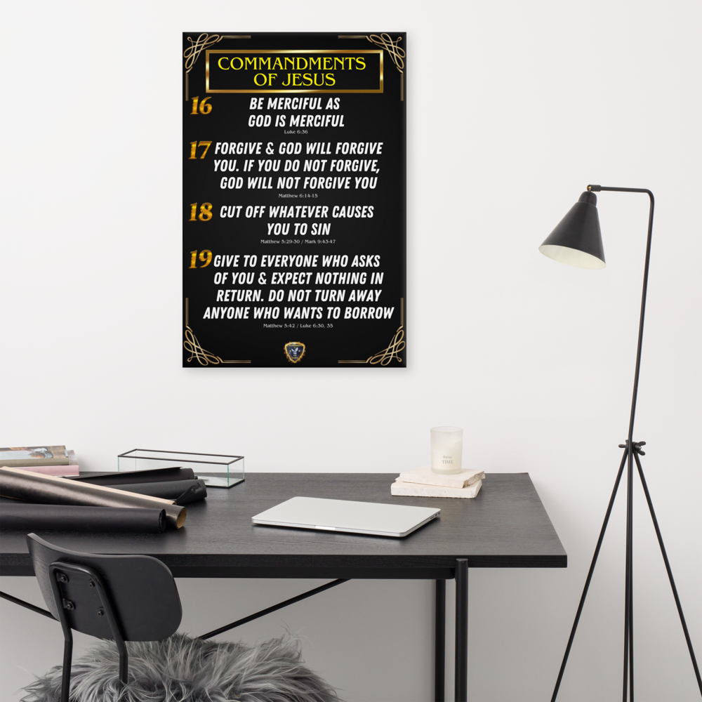 Commandments of Jesus Part 4 Canvas