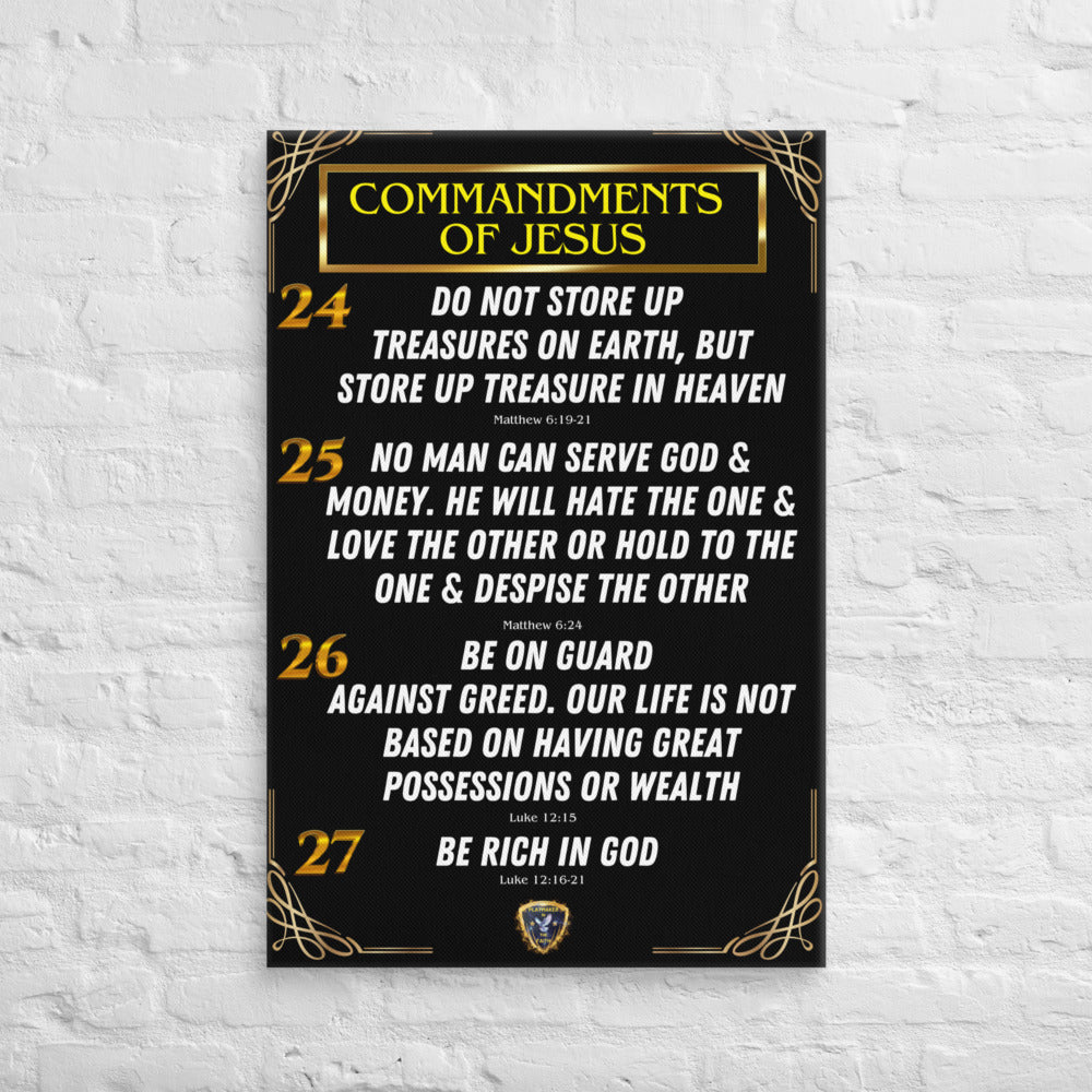 Commandments of Jesus Part 6 Canvas