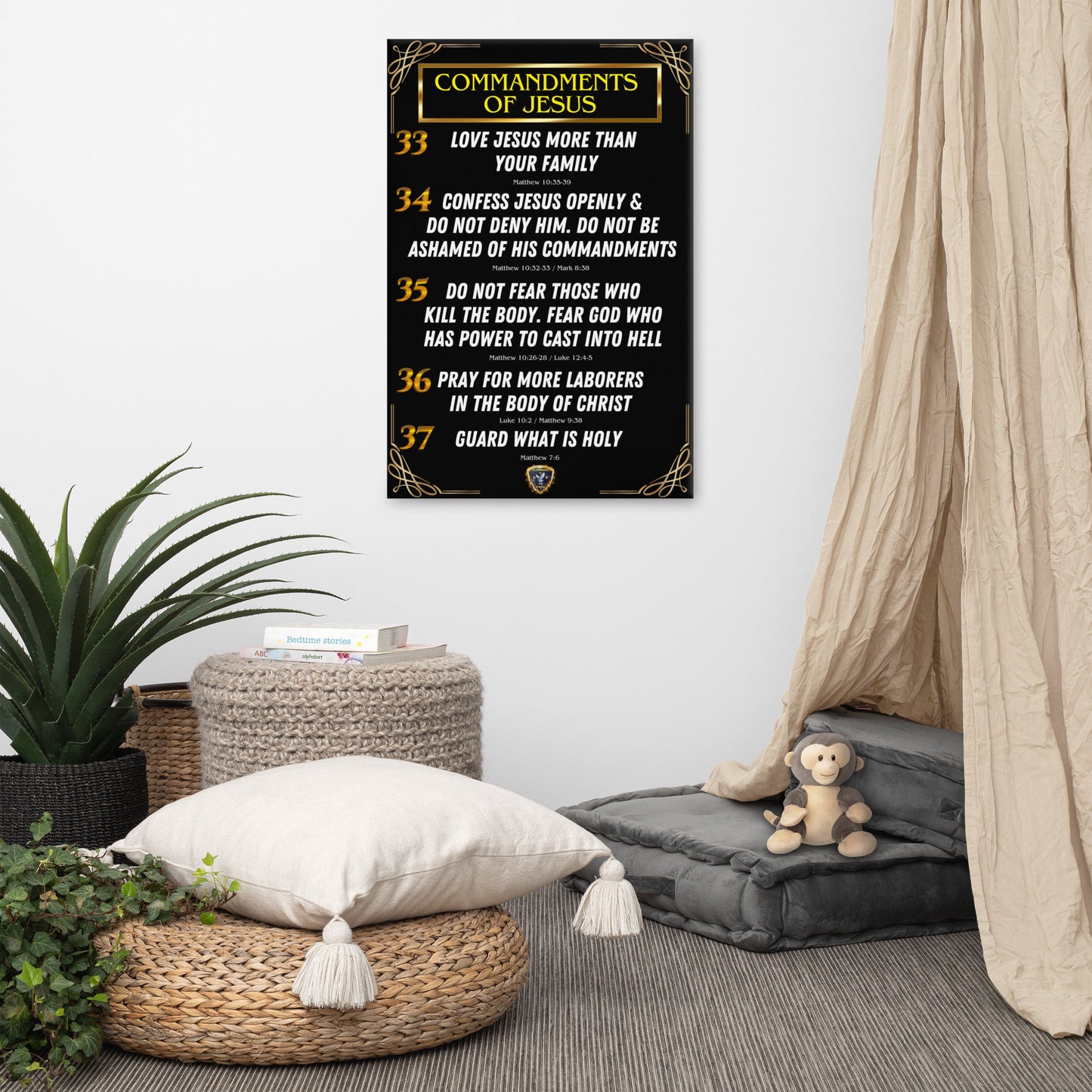 Commandments of Jesus Part 8 Canvas