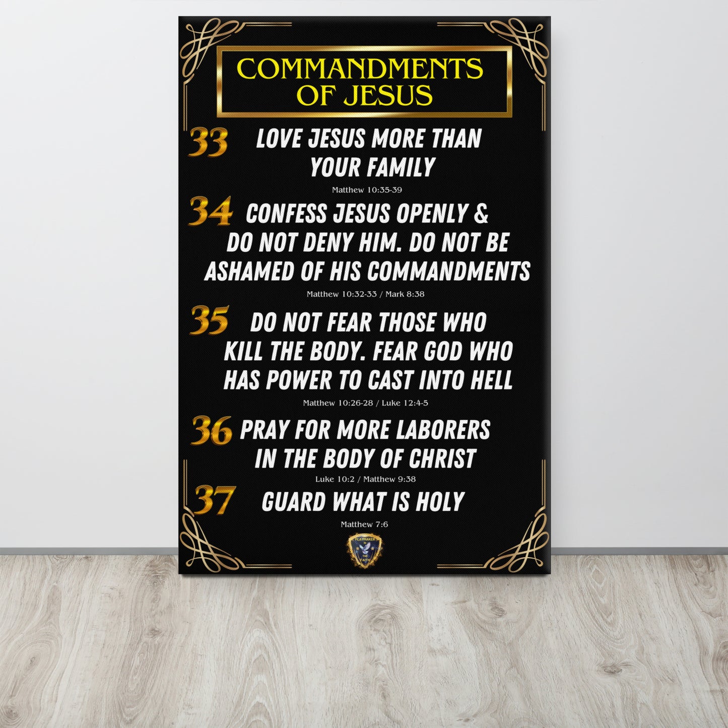 Commandments of Jesus Part 8 Canvas