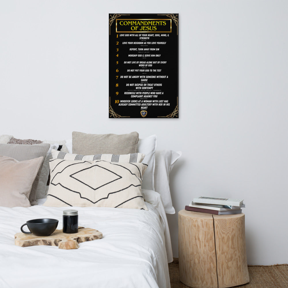 Commands of Jesus Part 1 Small Text Canvas