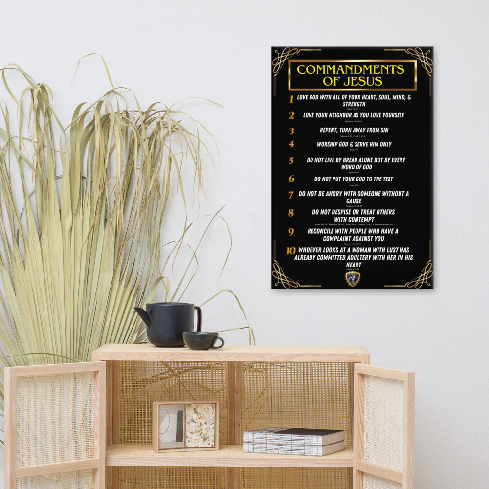 Commands of Jesus Part 1 Small Text Canvas