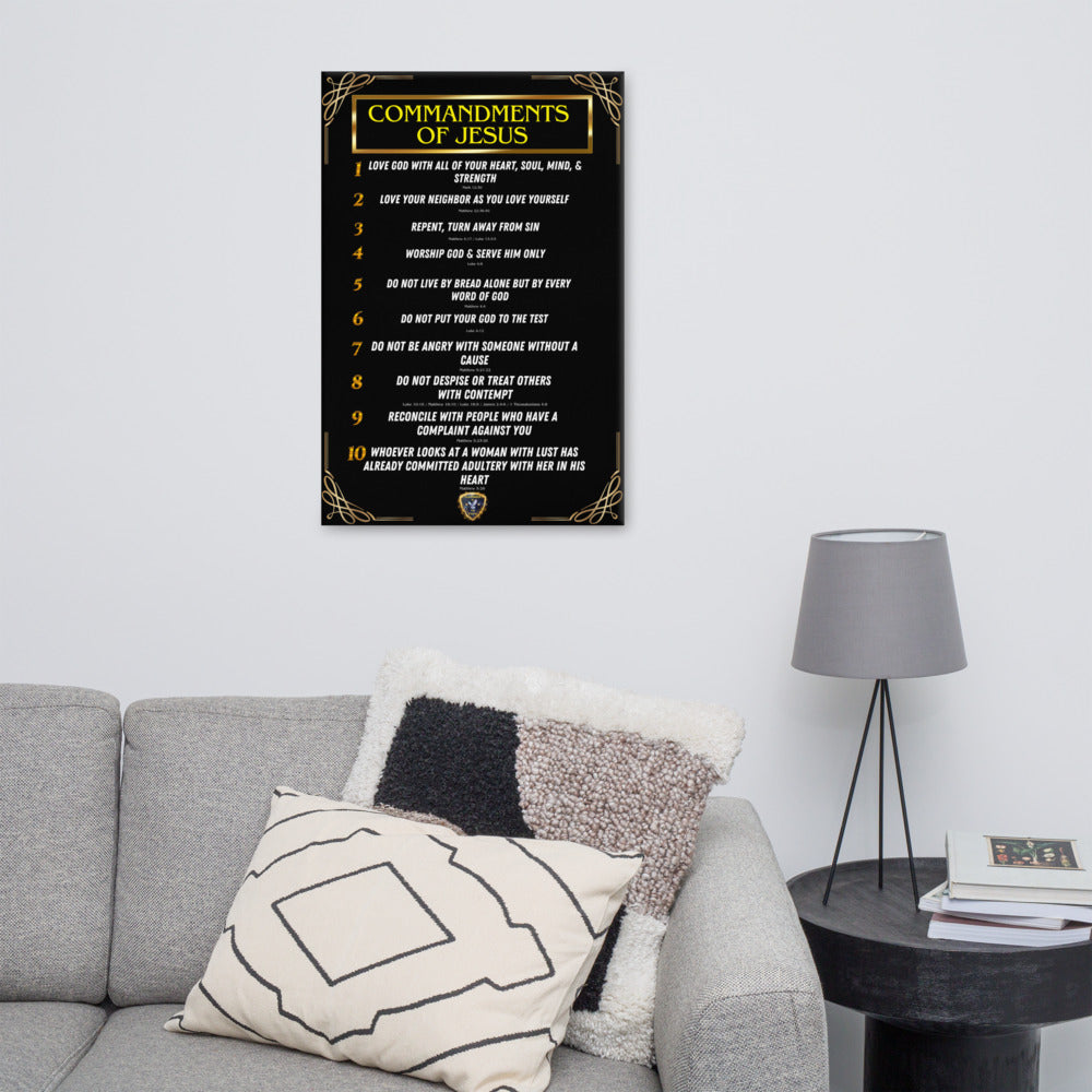 Commands of Jesus Part 1 Small Text Canvas