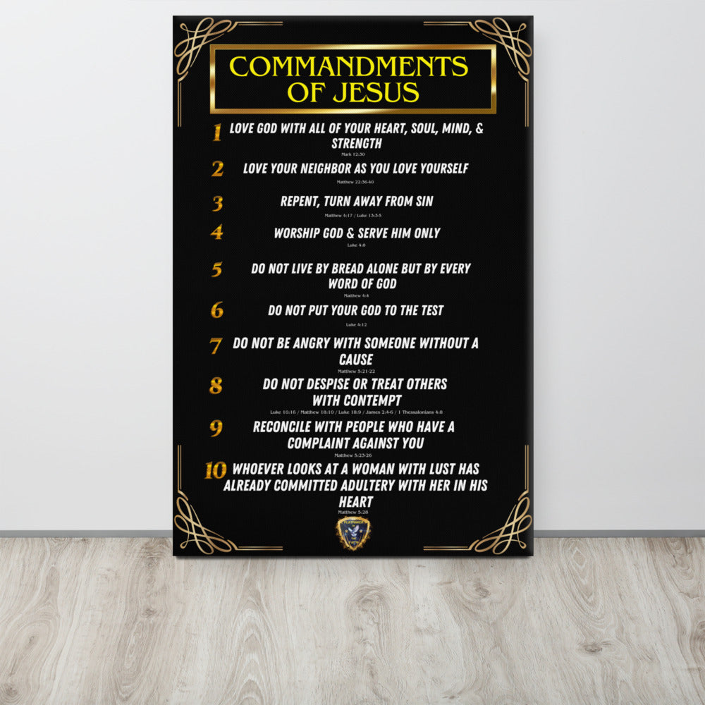 Commands of Jesus Part 1 Small Text Canvas