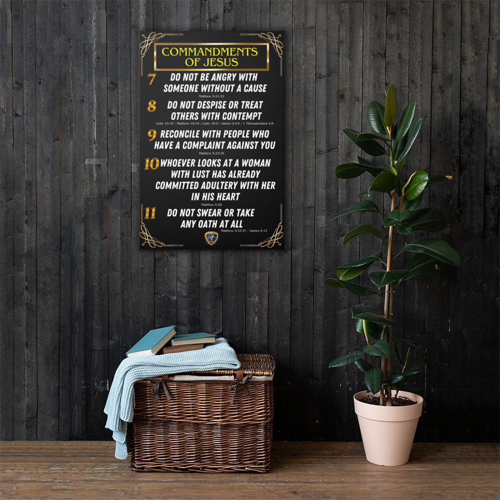 Commandments of Jesus Part 2 Canvas