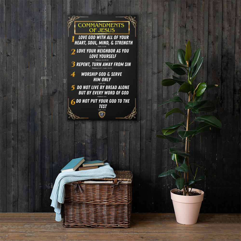 Commandments of Jesus Part 1 Canvas