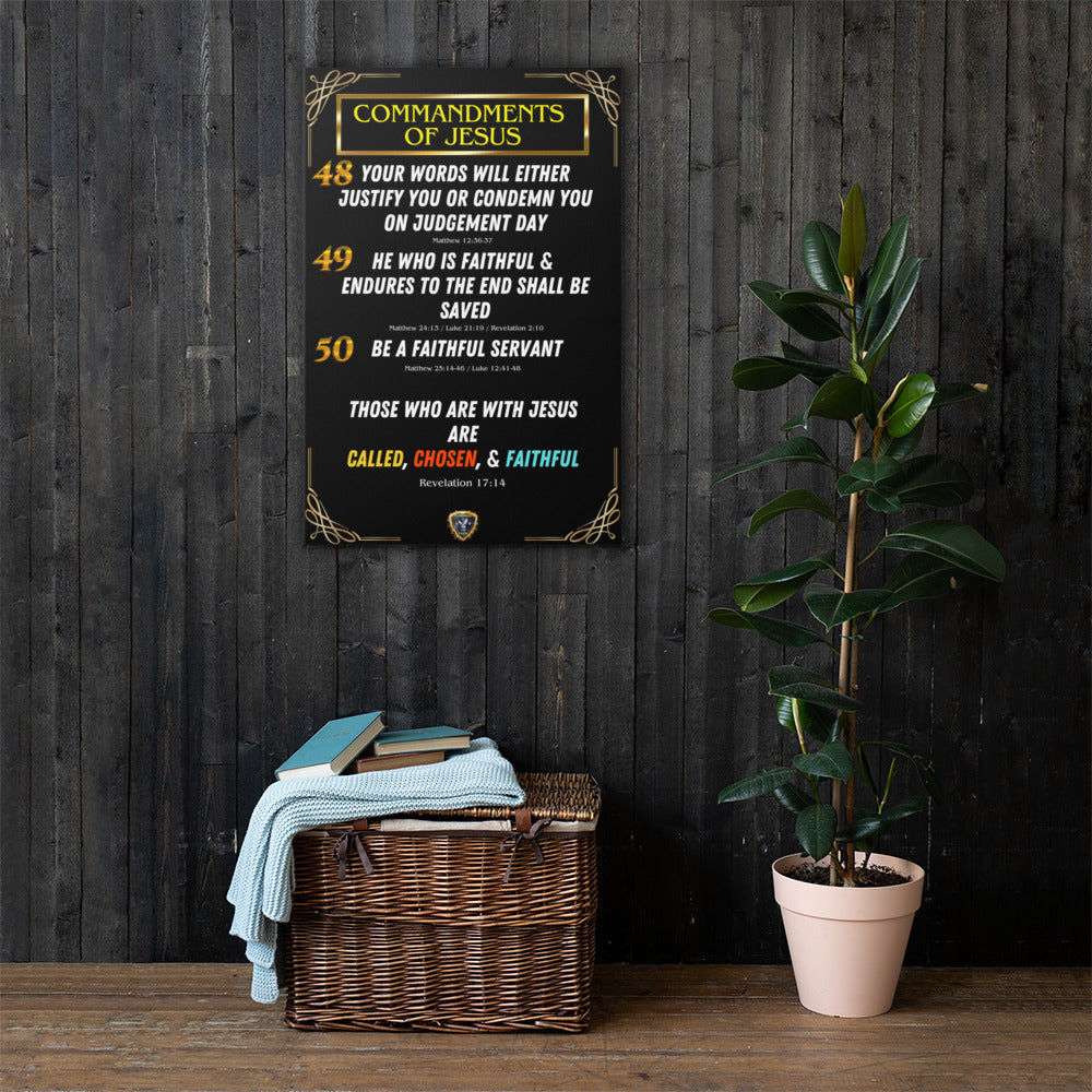 Commandments of Jesus Part 11 Canvas
