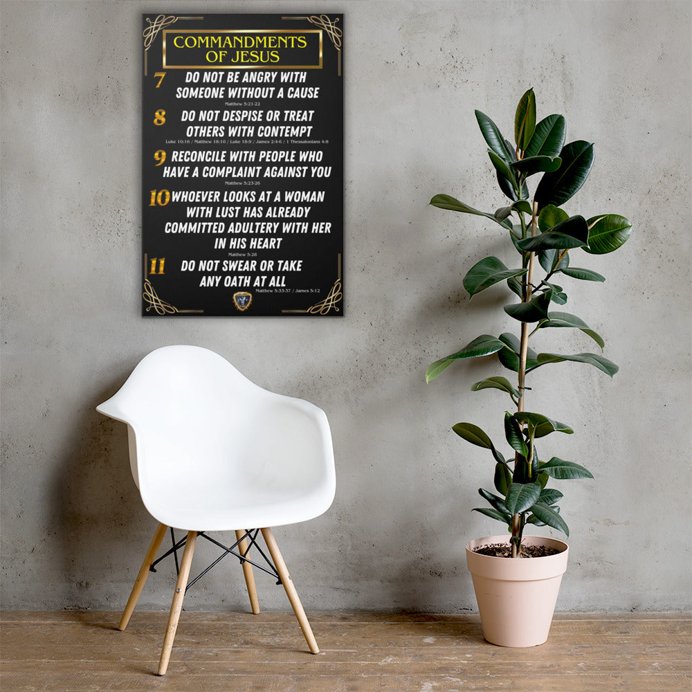 Commandments of Jesus Part 2 Canvas