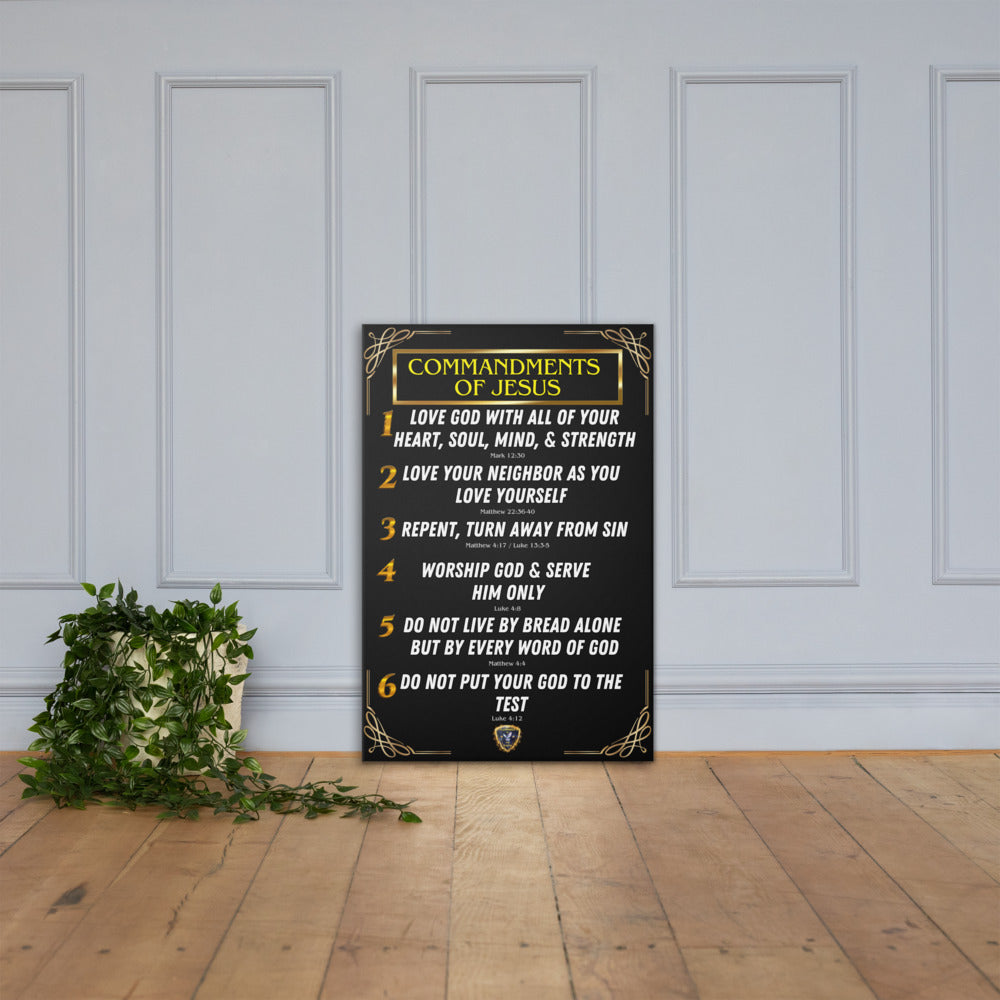 Commandments of Jesus Part 1 Canvas