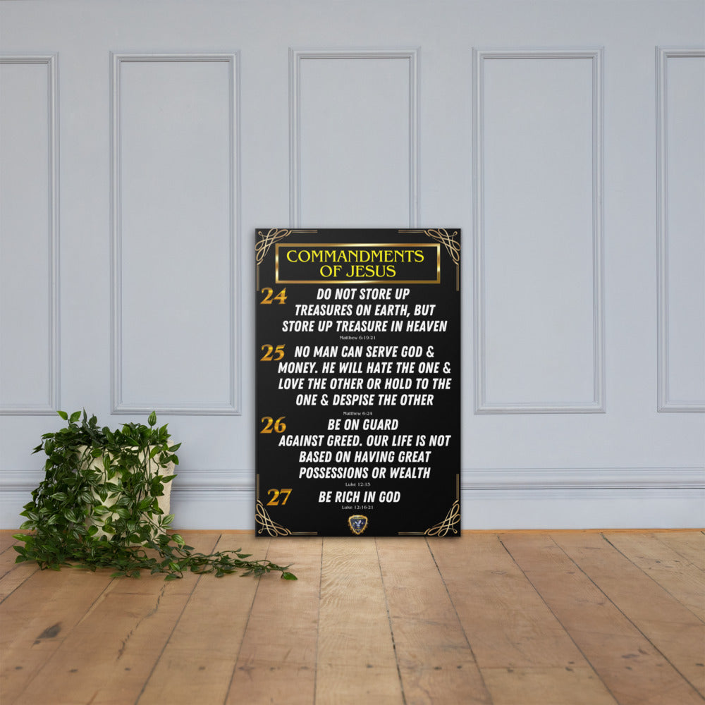 Commandments of Jesus Part 6 Canvas