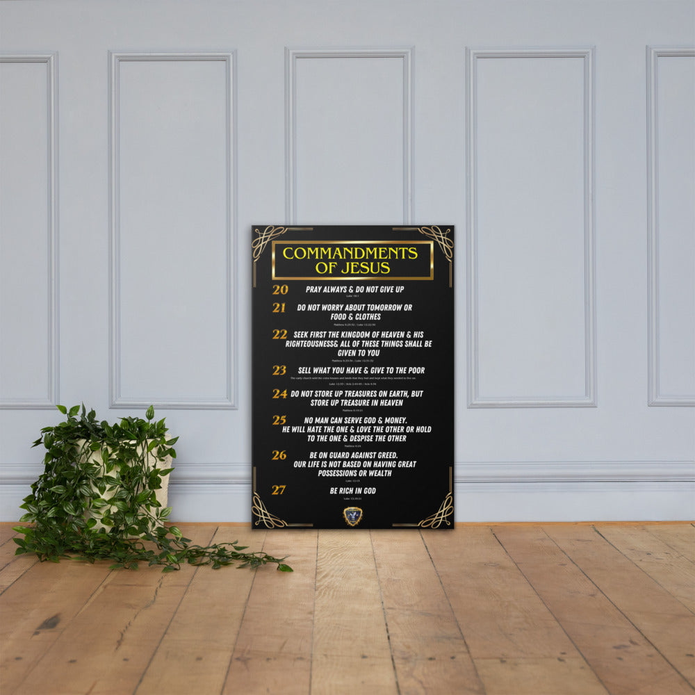 Commands of Jesus Part 3 Small Text Canvas