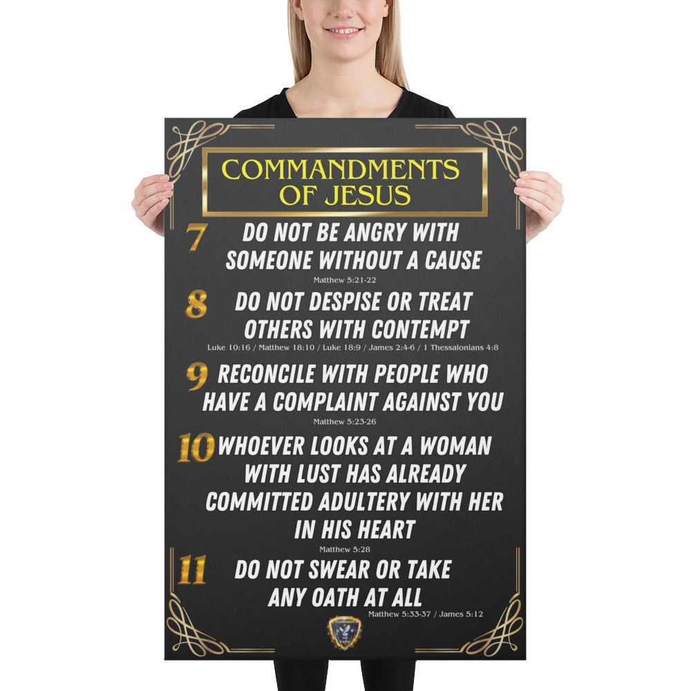 Commandments of Jesus Part 2 Canvas