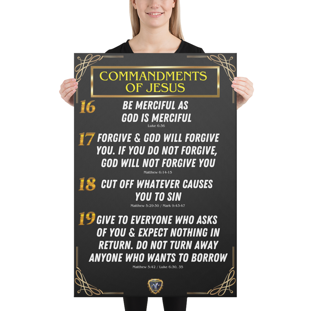 Commandments of Jesus Part 4 Canvas