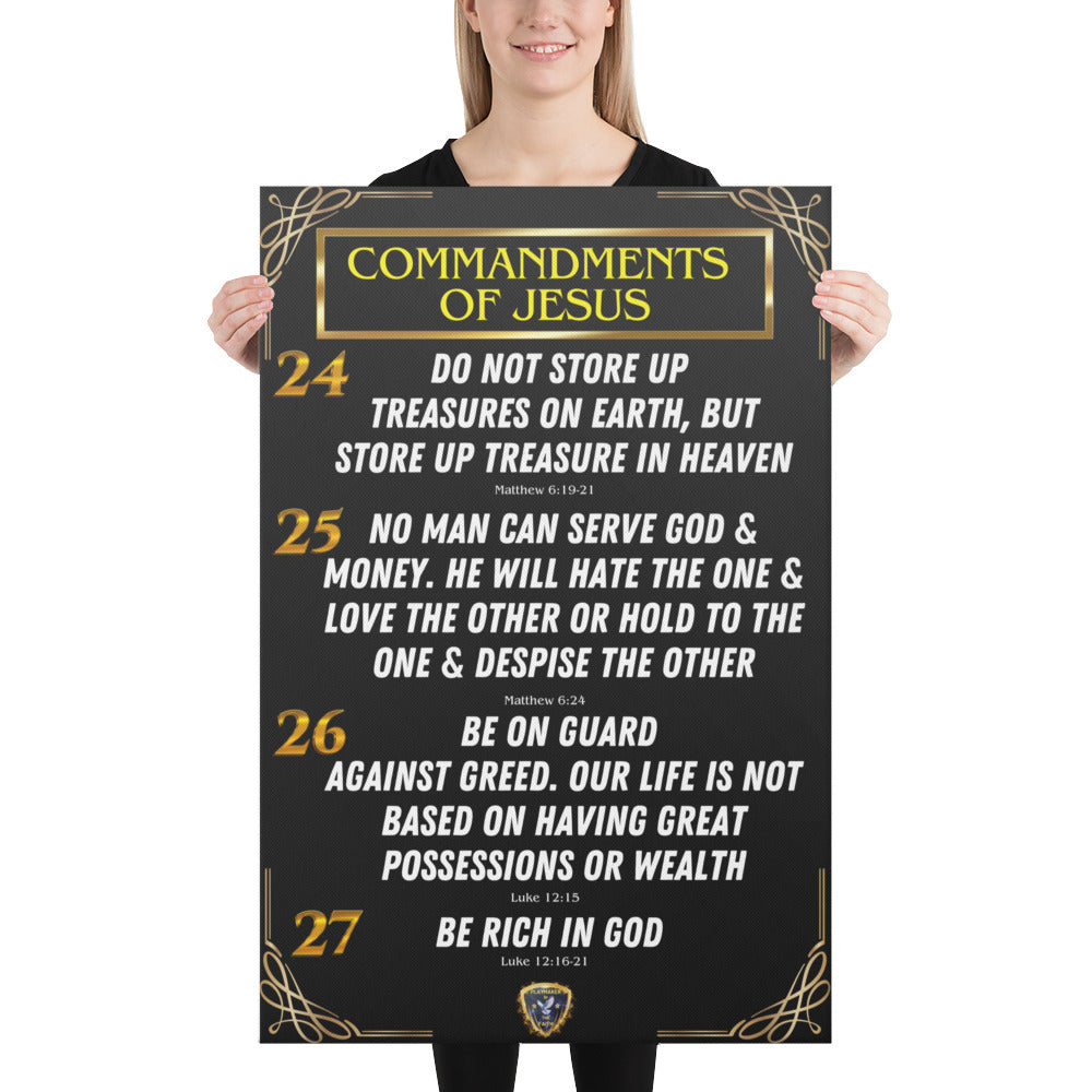 Commandments of Jesus Part 6 Canvas
