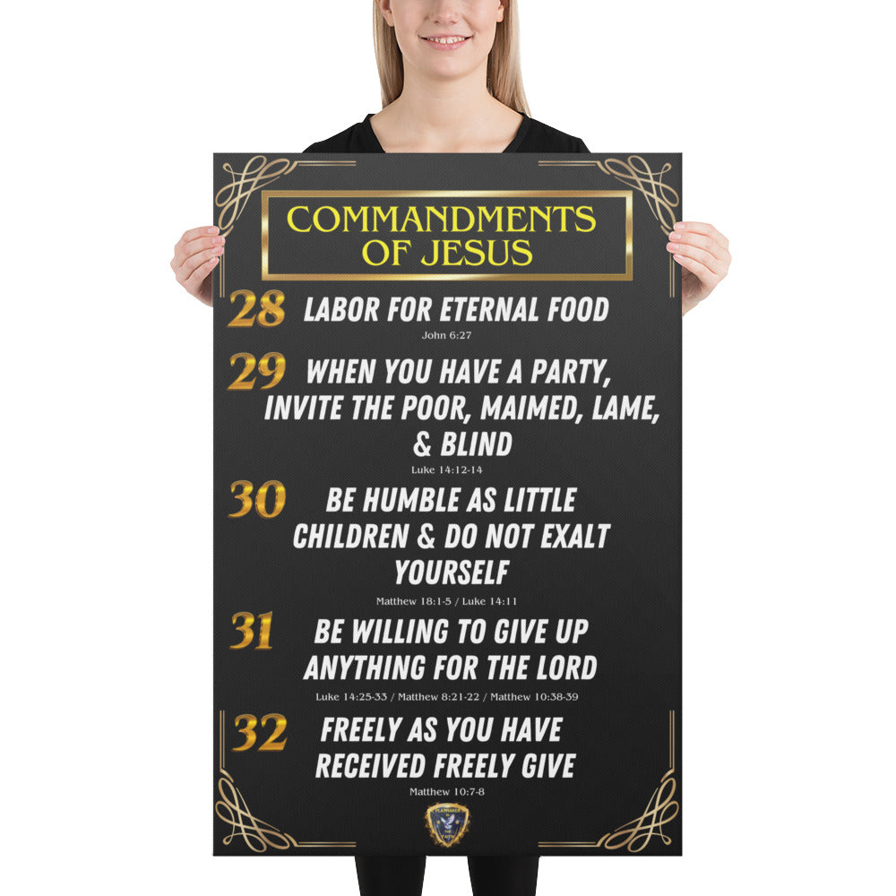 Commandments of Jesus Part 7 Canvas