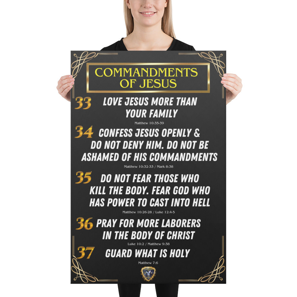 Commandments of Jesus Part 8 Canvas