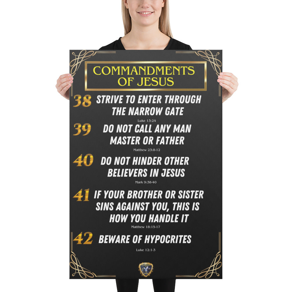 Commandments of Jesus Part 9 Canvas