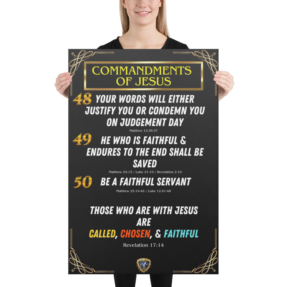 Commandments of Jesus Part 11 Canvas