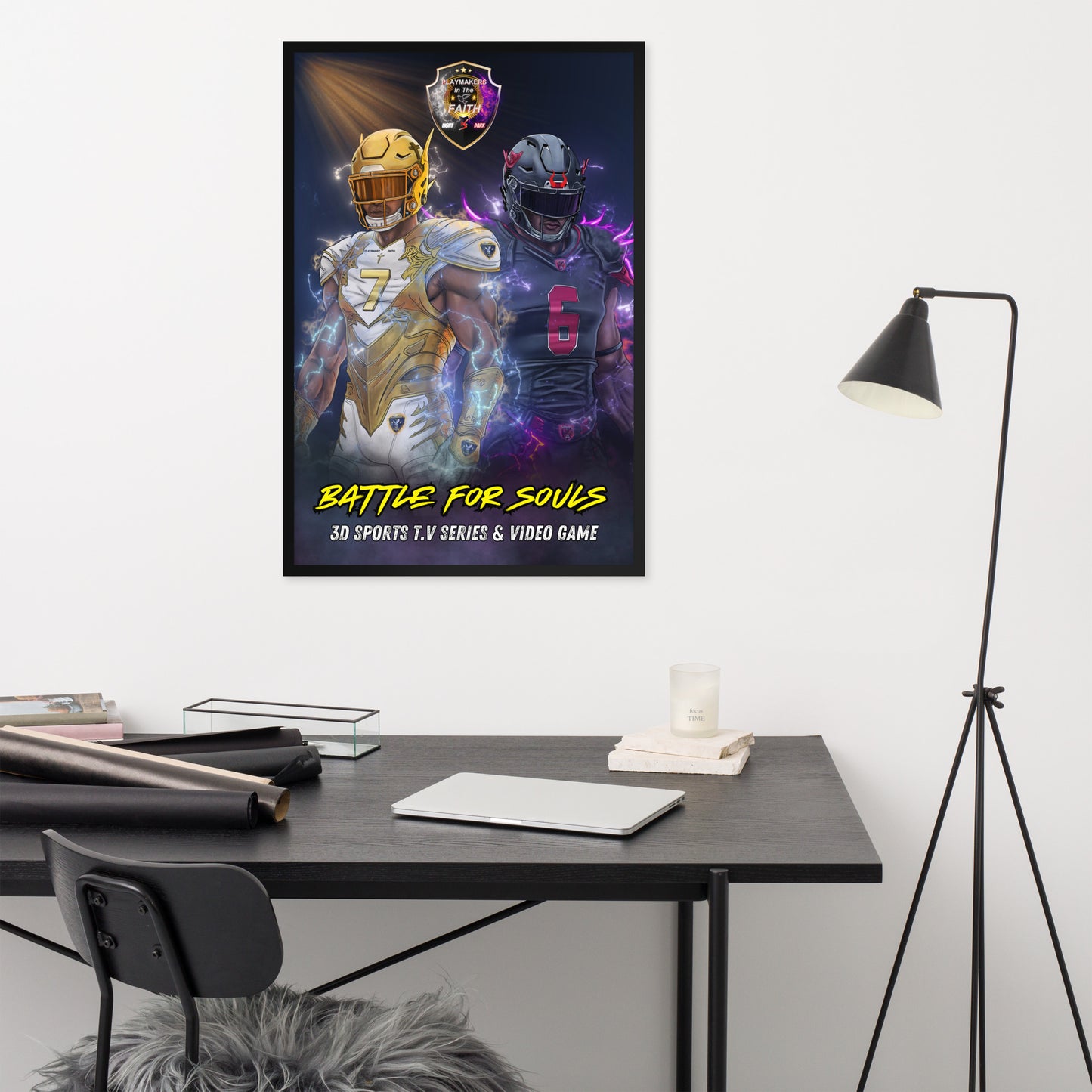 3D Sports TV Series & Video Game Framed poster