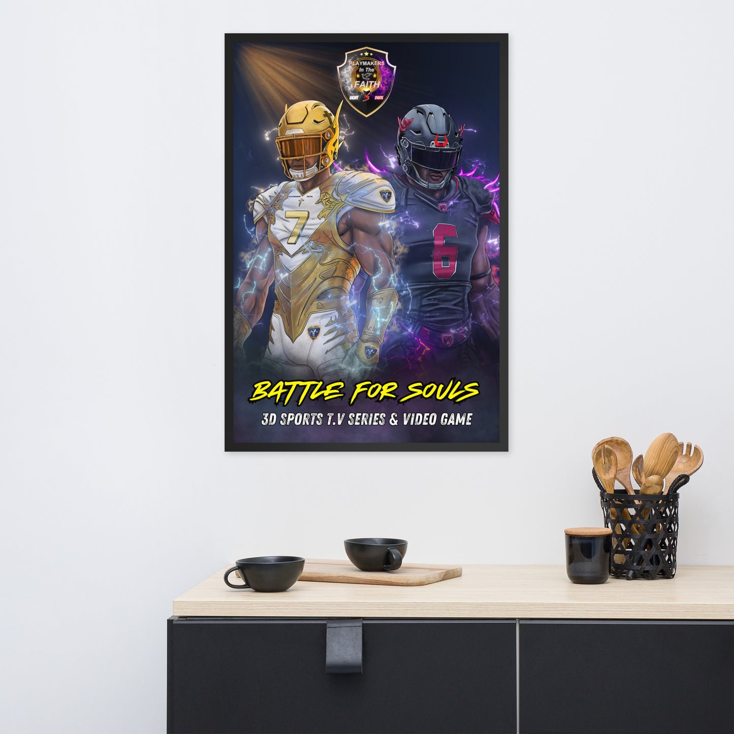 3D Sports TV Series & Video Game Framed poster