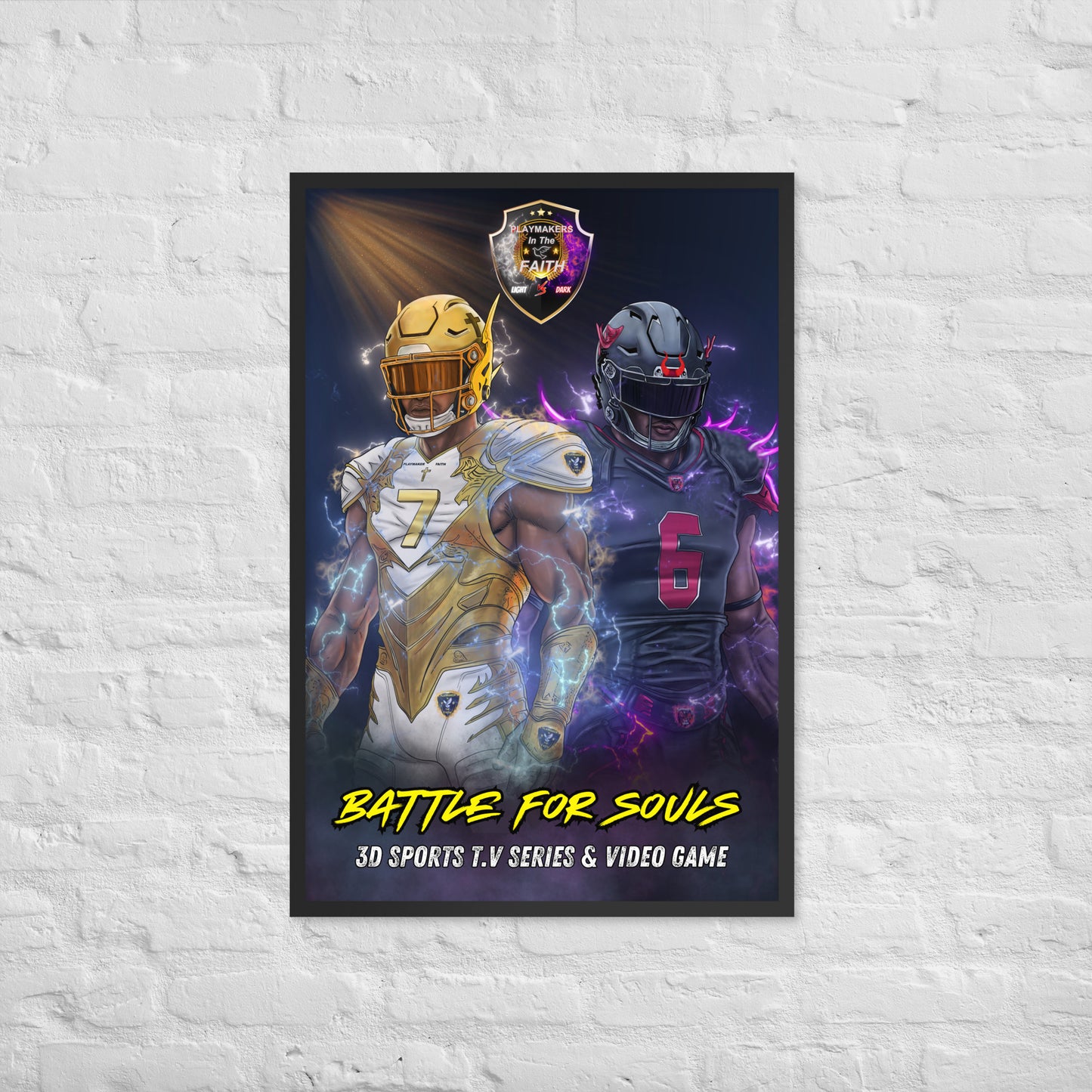 3D Sports TV Series & Video Game Framed poster
