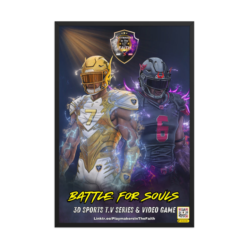 3D Sports TV Series and Video Game Market Framed poster