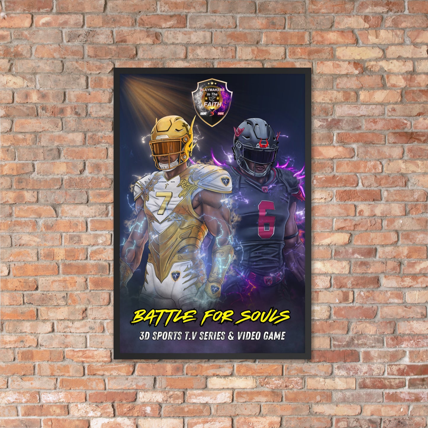 3D Sports TV Series & Video Game Framed poster