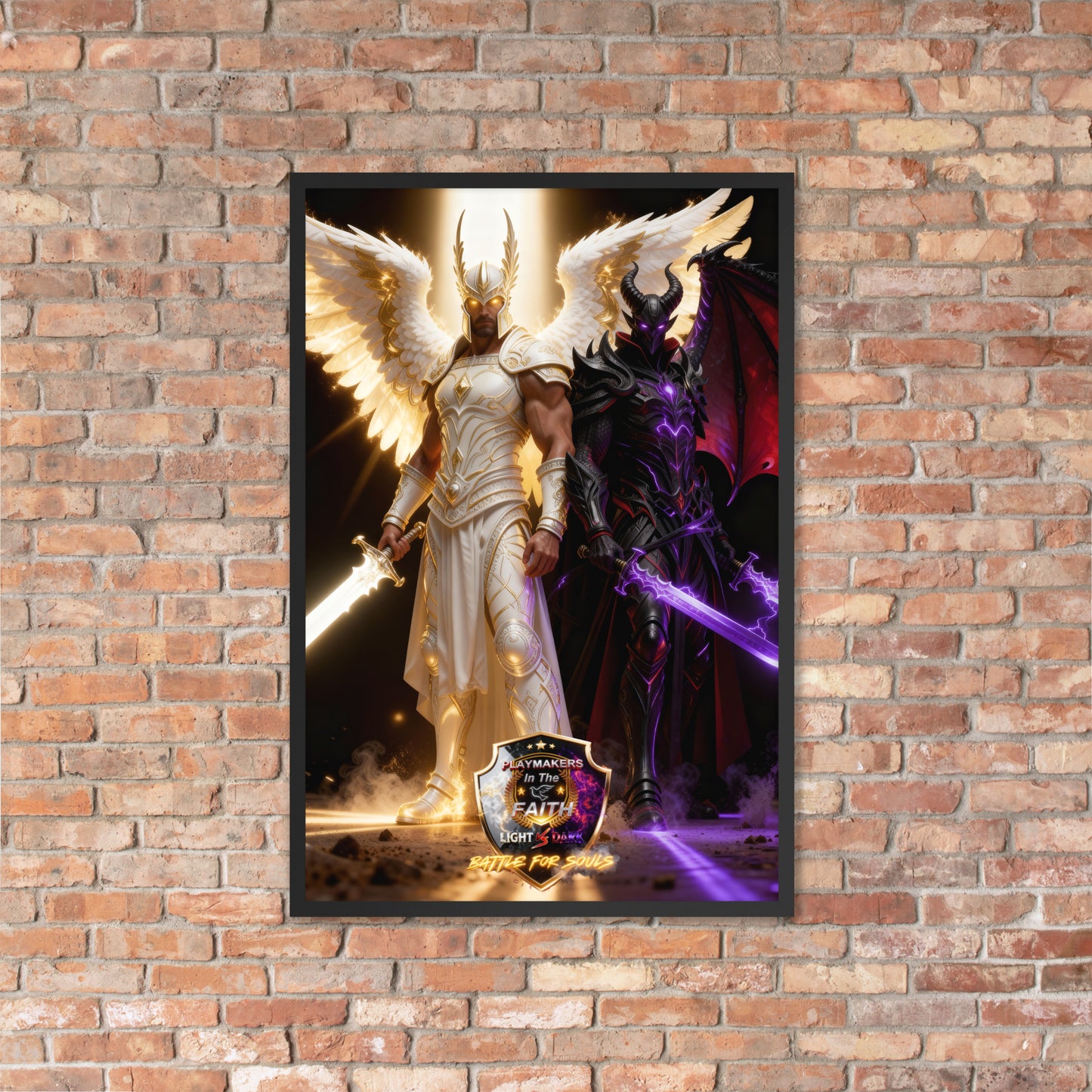 Michael vs Helel Framed poster