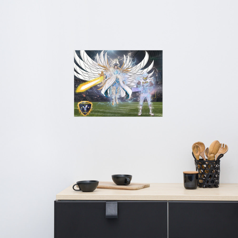 Playmaker In The Faith Angel & Player Poster