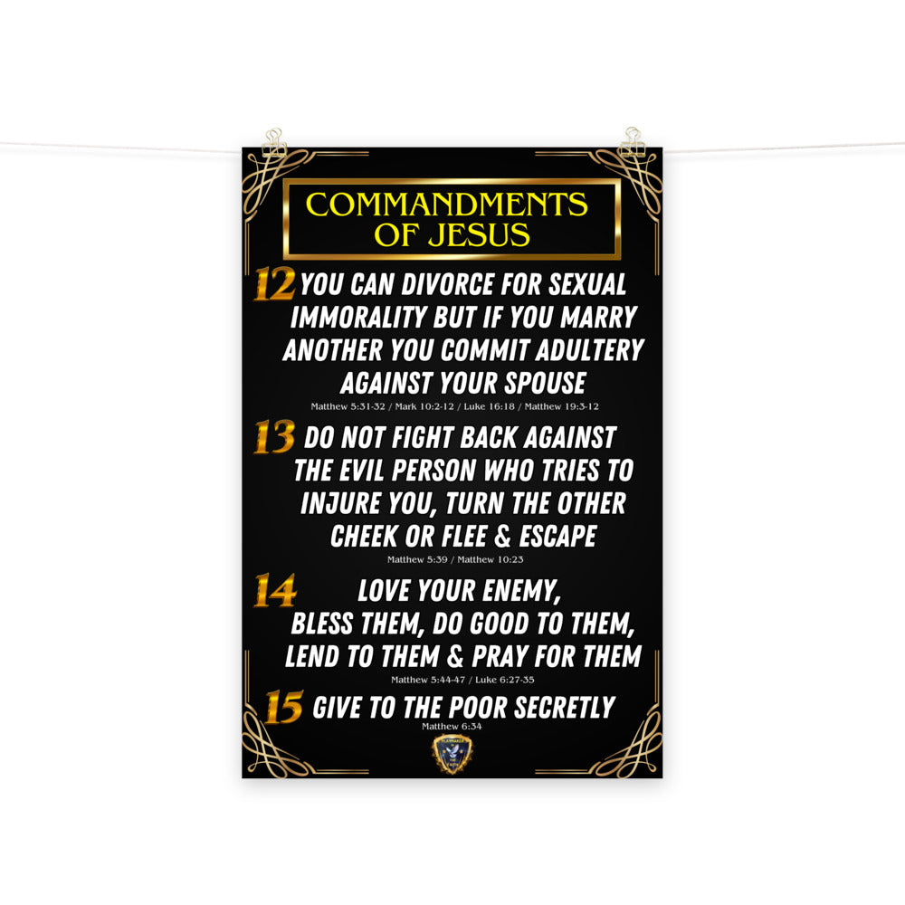 Commandments of Jesus Part 3 Poster