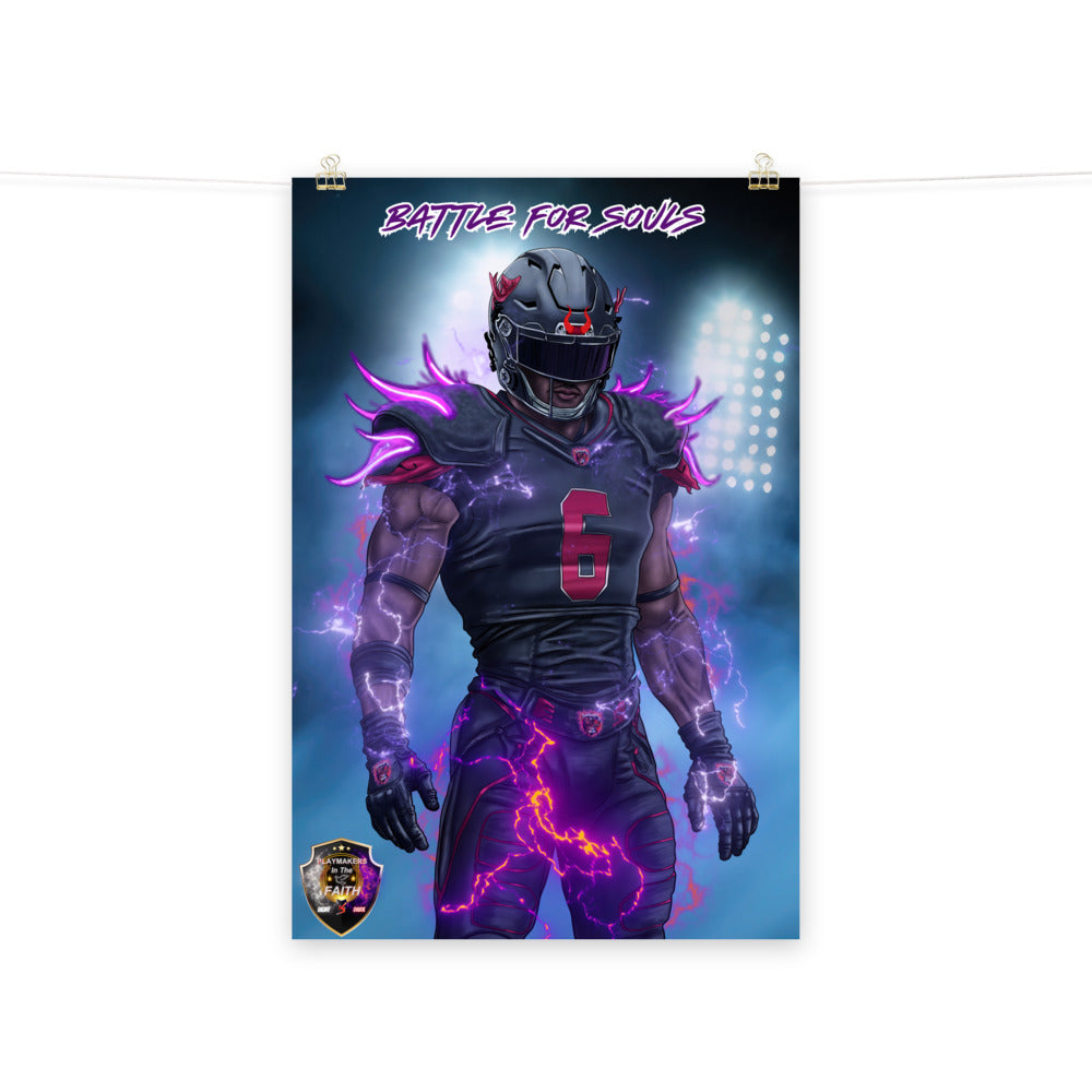 Playmaker In The Dark Football Level 2 Poster