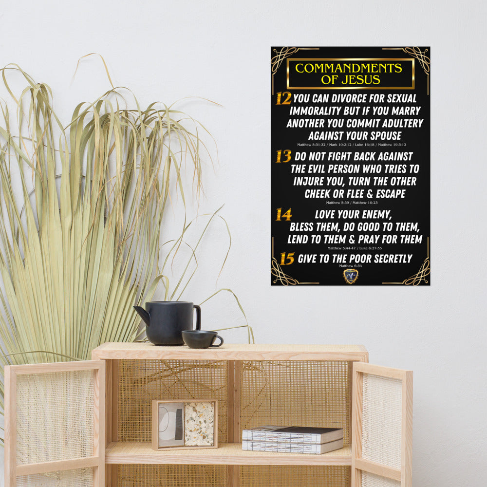 Commandments of Jesus Part 3 Poster