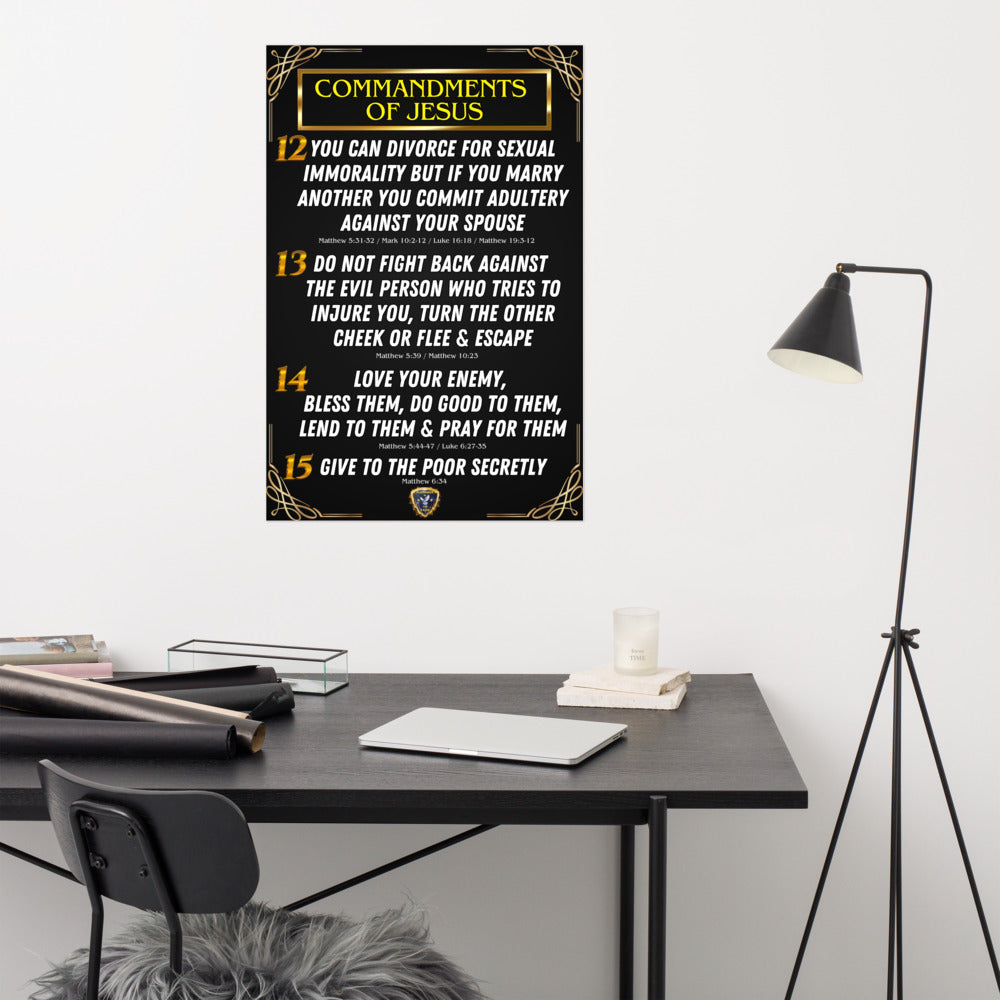 Commandments of Jesus Part 3 Poster
