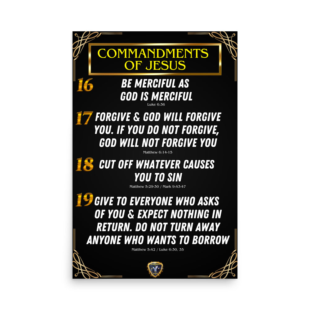 Commandments of Jesus Part 4 Poster