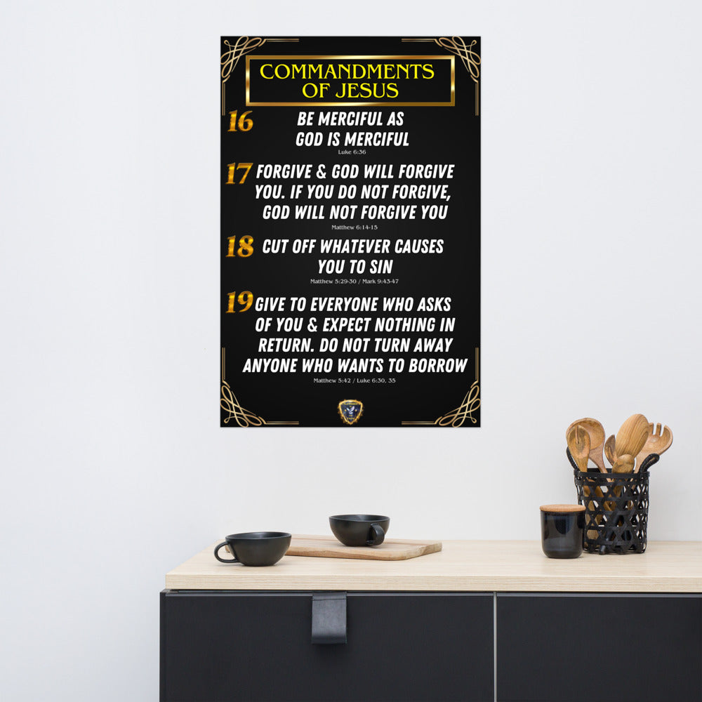 Commandments of Jesus Part 4 Poster