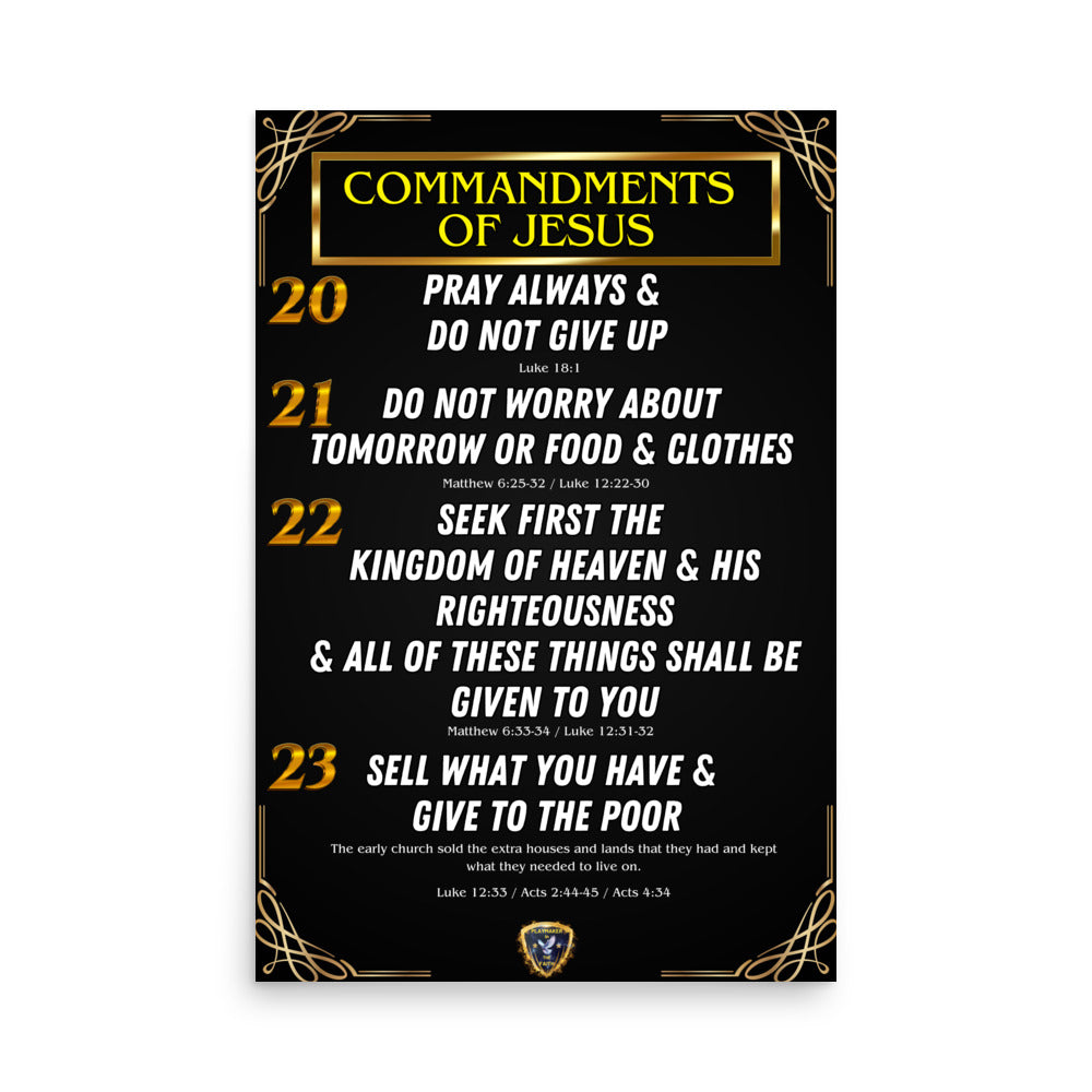 Commandments of Jesus Part 5 Poster