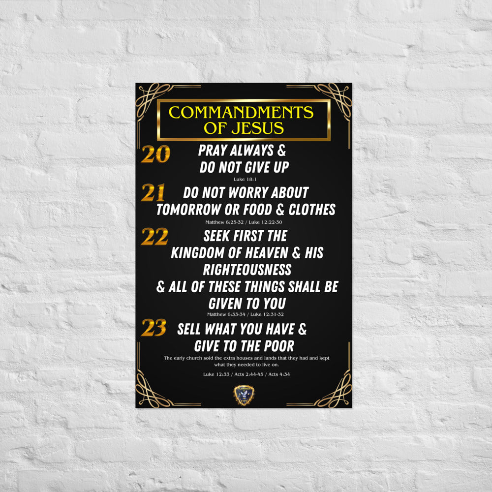 Commandments of Jesus Part 5 Poster