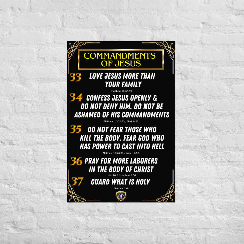 Commandments of Jesus Part 8 Poster