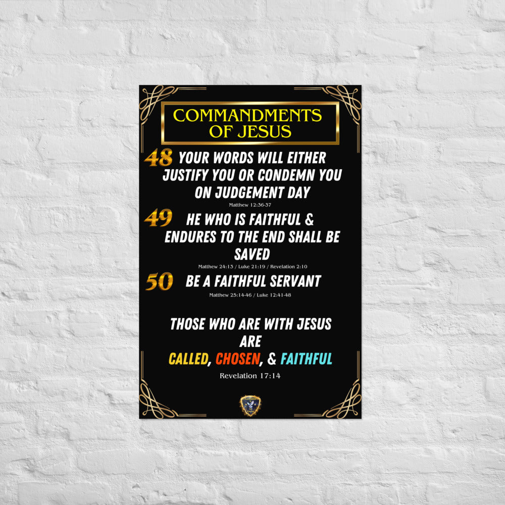 Commands of Jesus Part 11 Poster