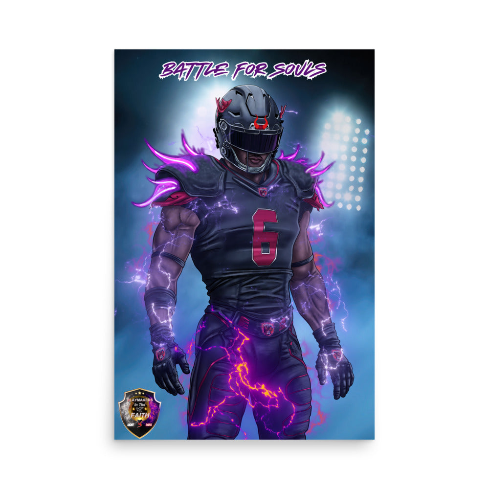 Playmaker In The Dark Football Level 2 Poster